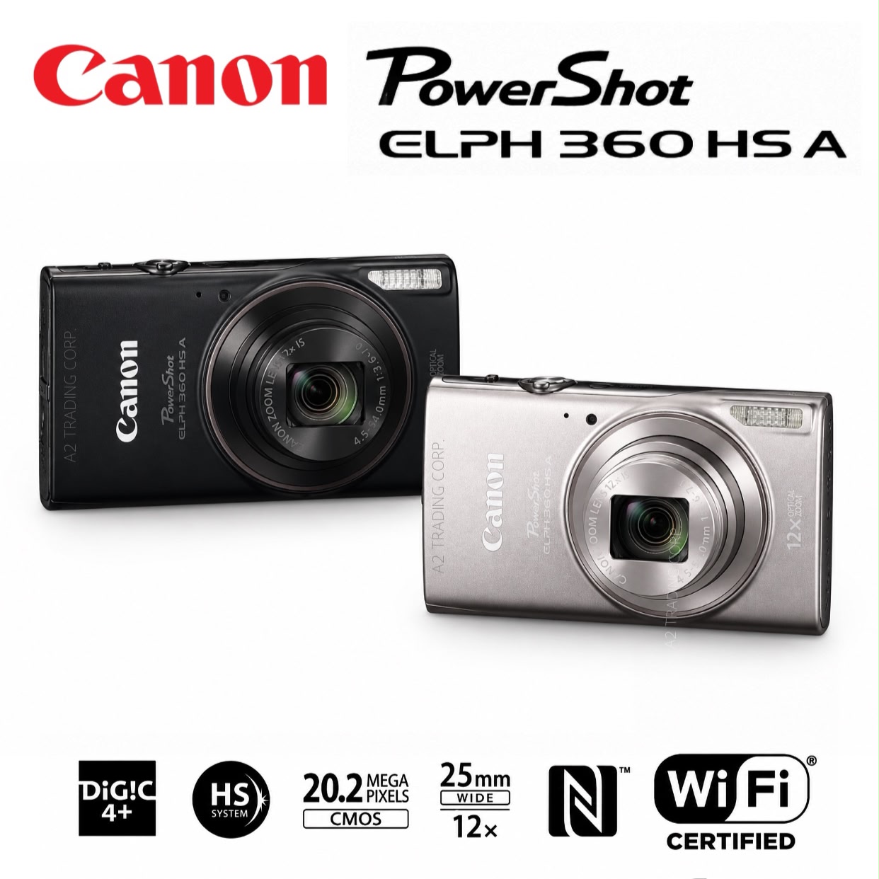 Canon PowerShot ELPH 360 HS A Digital Camera