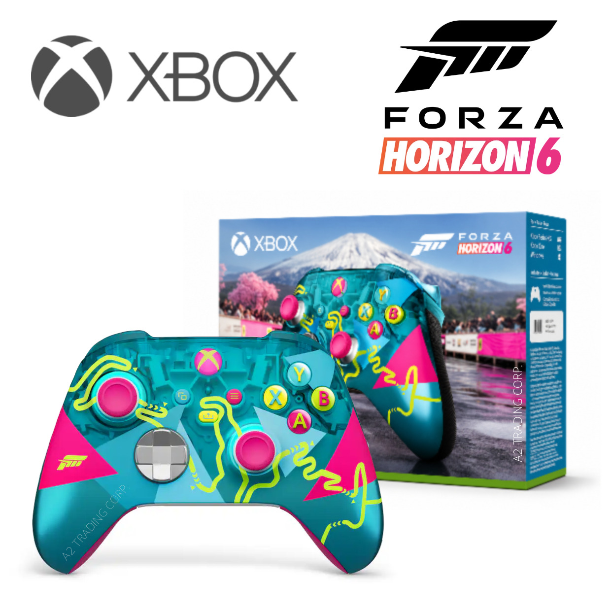 Microsoft Xbox Wireless Controller - Forza Horizon 6 Limited Edition - for Xbox Series X|S, Xbox One, PCs, and Cloud-Enabled Devices - Multicolor