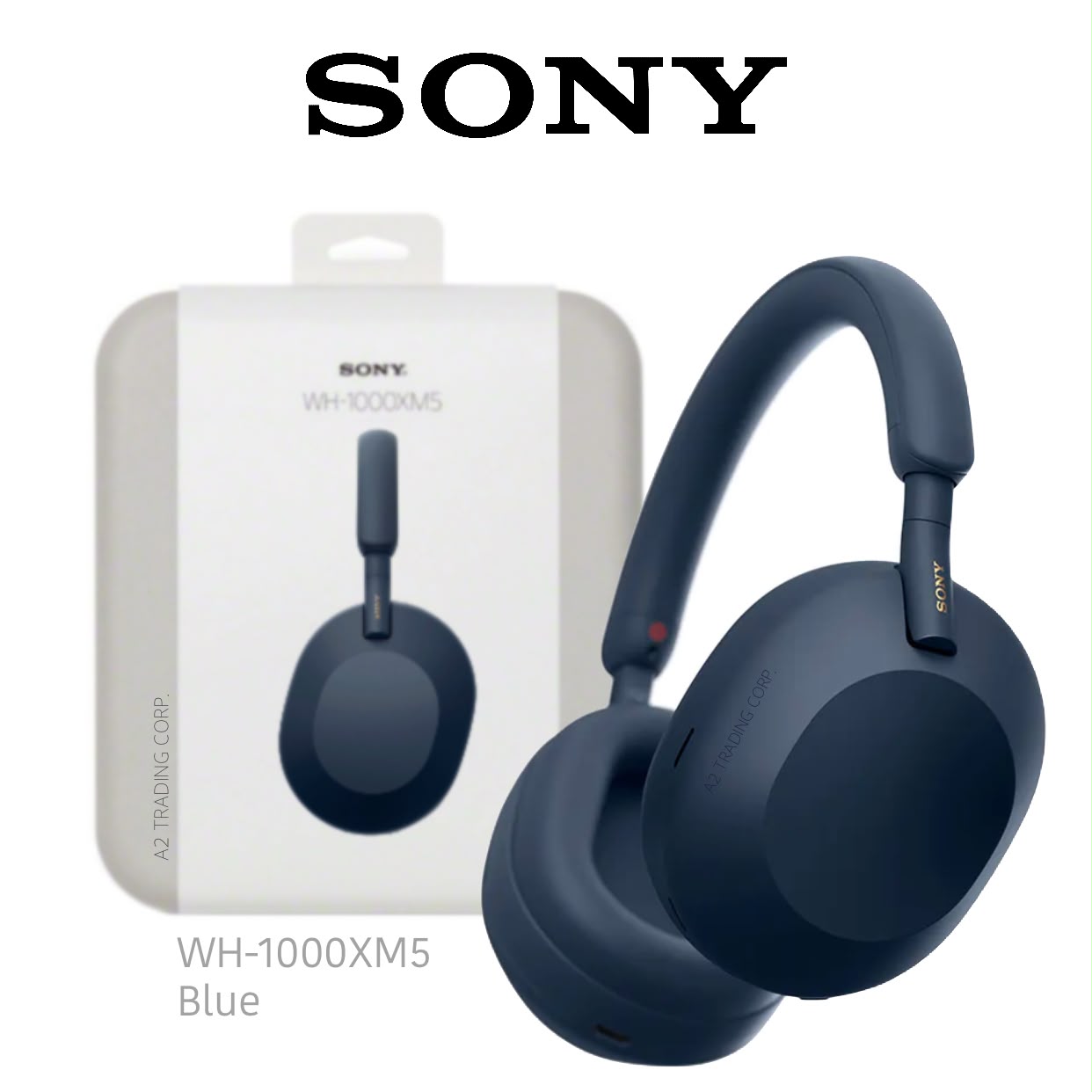 Sony WH-1000XM5 Wireless Noise-Canceling Over-the-Ear Headphones - Blue
