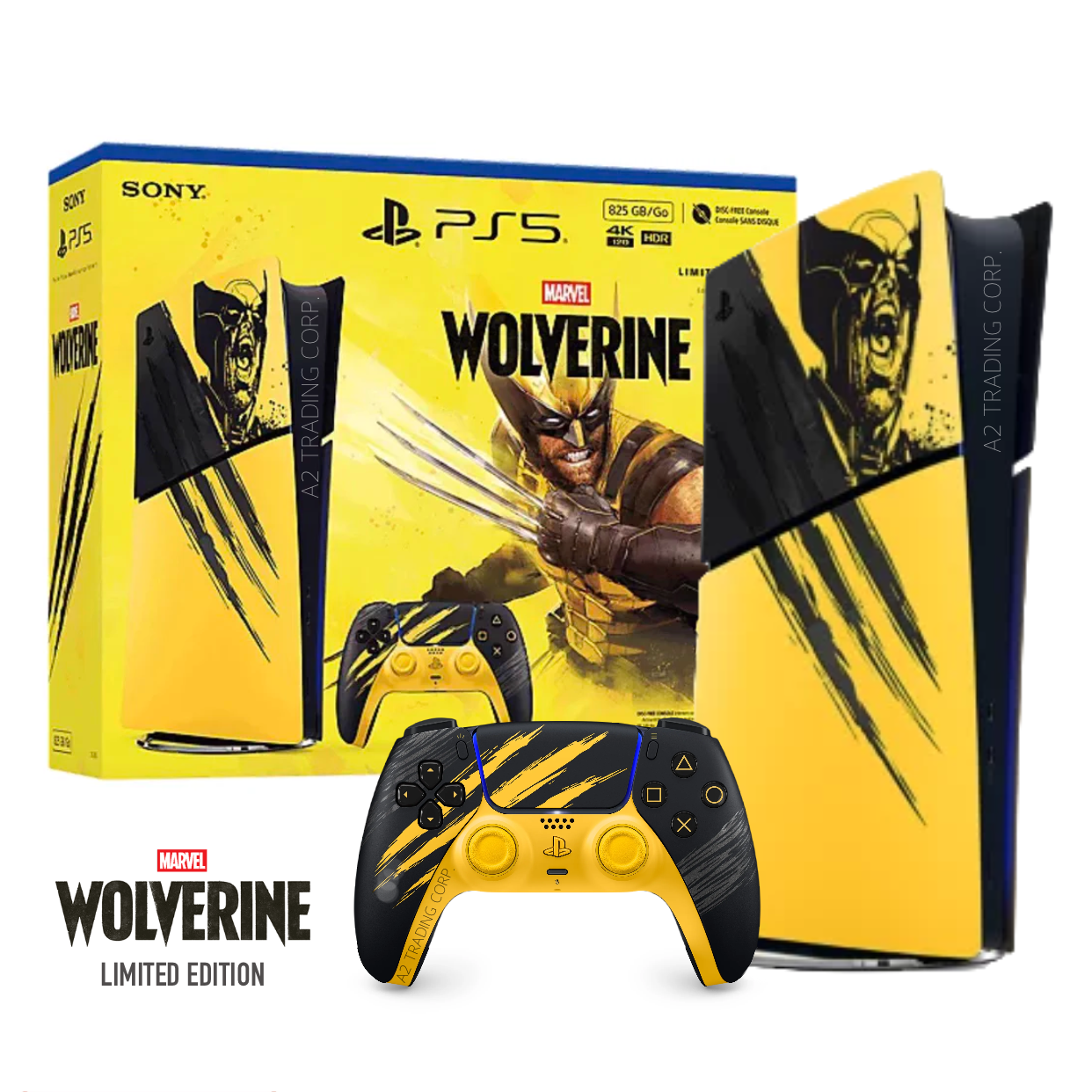 Sony PlayStation 5 Slim 825GB Digital Console - Marvel's Wolverine Limited Edition Bundle